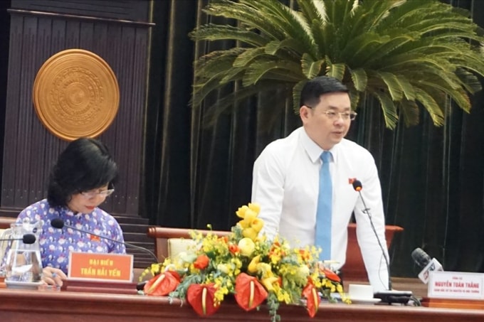 Ông: Nguyễn Toàn Thắng giám đốc Sở TN-MT tp HCM- ảnh: K.Đ.N