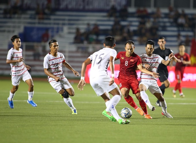 Các tuyển thủ U22 tham dự SEA Games 30 phải căng sức thi đấu với mật độ 2 ngày/1 trận. Ảnh: Sơn Văn