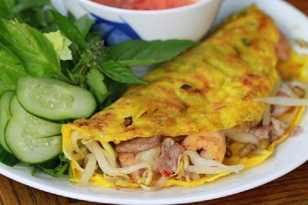 Bánh xèo Đà Nẵng với huơng vị đặc trưng.