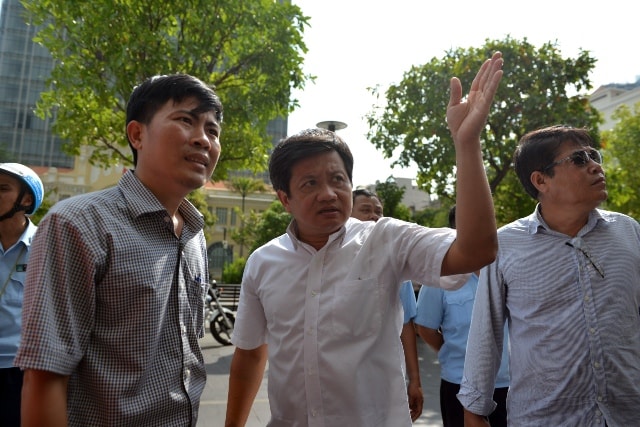 Ông Đoàn Ngọc Hải được nhiều người biết đến là người đi đầu trong chiến dịch lập lại trật tự lòng lề đường trên địa bàn TP.HCM- ảnh T/L