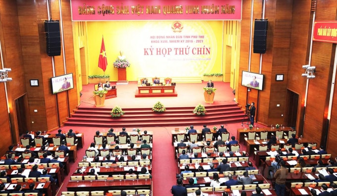 Hội đồng nhân dân tỉnh Phú Thọ khai mạc kỳ họp thứ 9, Hội đồng nhân dân tỉnh Phú Thọ khóa 18, nhiệm kỳ 2016 - 2021.