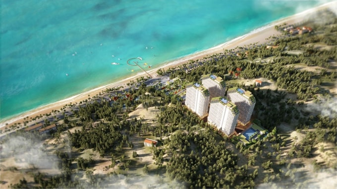 Toàn cảnh dự án Apec Mandala Wyndham Mũi Né.