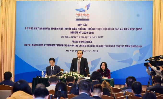 Quang cảnh họp báo. Ảnh: VGP
