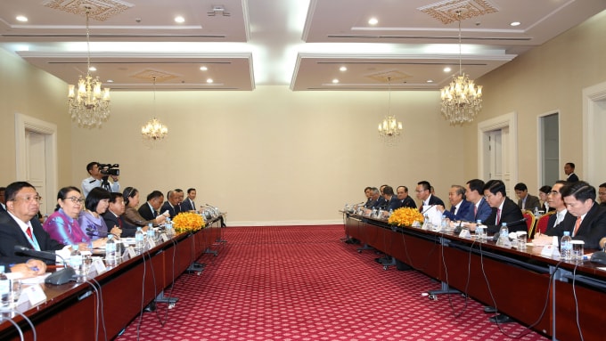 Quang cảnh cuộc hội đàm. Ảnh: VGP