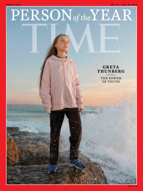 Greta Thunberg - Nhân vật của năm 2019 do Time bình chọn.