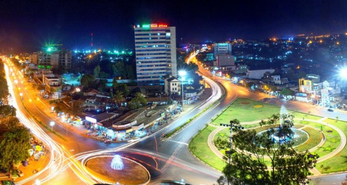 Đô thị Pleiku phát triển năng động.