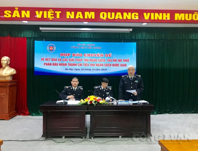 Tổng cục Hải quan (Bộ Tài chính) thông tin về kết quả và các giải pháp thu ngân sách, thu hồi nợ thuế phấn đấu hoàn thành chỉ tiêu thu ngân sách được giao