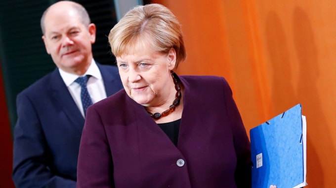 Thủ tướng Đức Angela Merkel. Ảnh: FT