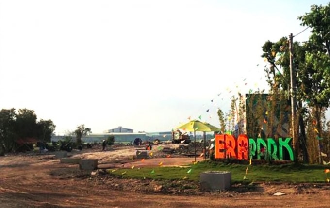 Dự án Erapark rao bán khi chưa được huyện Củ Chi nghiệm thu cơ sở hạ tầng - Ảnh: Thy Huệ