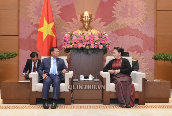 Chủ tịch Quốc hội Nguyễn Thị Kim Ngân cho biết, Myanmar luôn là một trong những đối tác quan trọng, được ưu tiên quan hệ hàng đầu trong chính sách đối ngoại của Việt Nam. Ảnh: Quochoi.vn