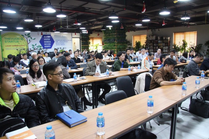 Hội thảo có sự tham gia của hơn 100 đại biểu từ các tỉnh thành và đại diện các tổ chức hỗ trợ khởi nghiệp và doanh nghiệp khởi nghiệp sáng tạo trên cả nước