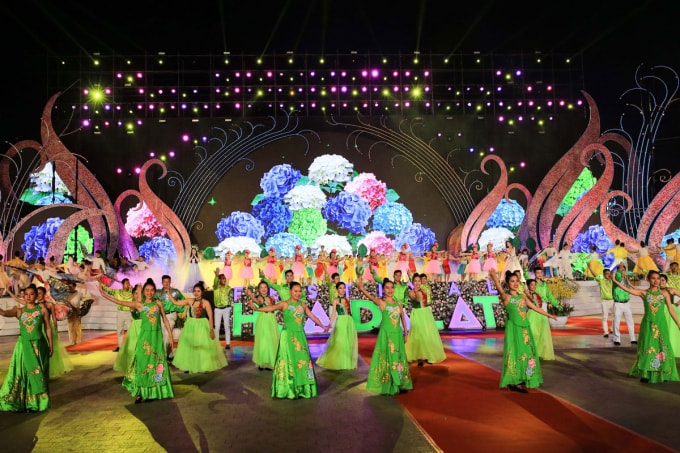 Lễ khai mạc Festival Hoa Đà Lạt lần thứ VIII - năm 2019. Ảnh; baolamdong.vn