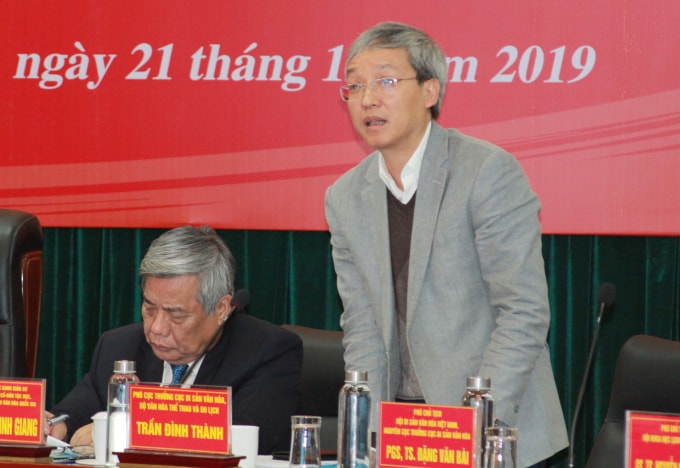 Ông Trần Đình Thành – Phó Cục trưởng Cục Di sản văn hóa (Bộ Văn hóa Thể thao và Du lịch).