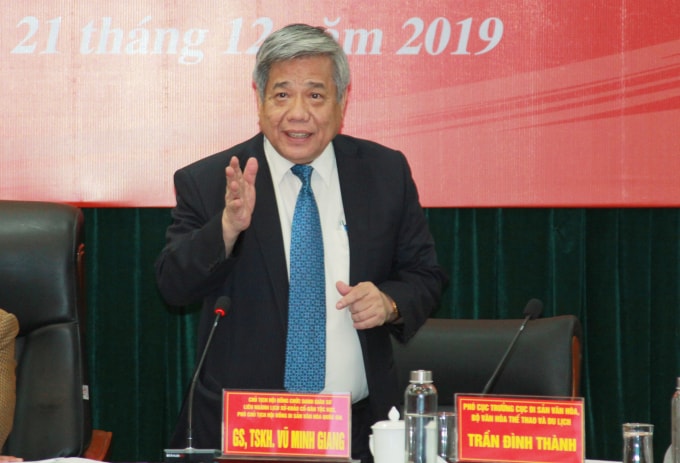 GS. Vũ Minh Giang - Chủ tịch Hội đồng chức danh Giáo sư liên ngành Lịch sử - Khảo cổ - Dân tộc học, Phó chủ tịch Hội đồng Di sản văn hóa quốc gia đánh giá đây là một phát hiện vô cùng quang trọng.