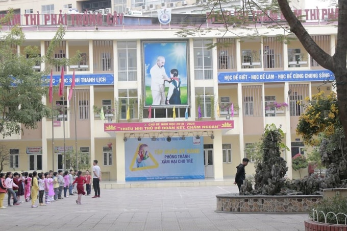 Trường Tiểu học Trung Văn, Nam Từ Liêm, Hà Nội. Ảnh TL.