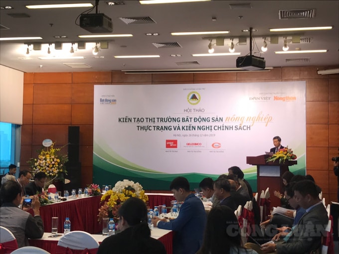 Quang cảnh Hội thảo “Kiến tạo thị trường Bất động sản nông nghiệp: Thực trạng và kiến nghị chính sách