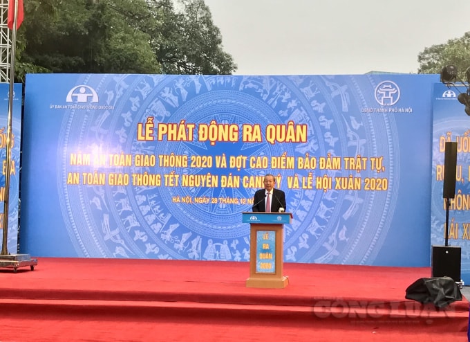 Phó Thủ tướng Thường trực Trương Hoà Bình phát biểu tại Lễ ra quân