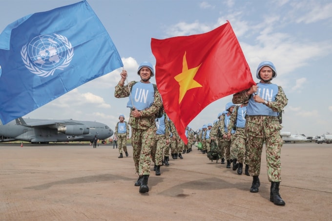 Các sỹ quan Việt Nam lên đường tham gia Phái bộ gìn giữ hòa bình Liên hợp quốc ở Nam Sudan.