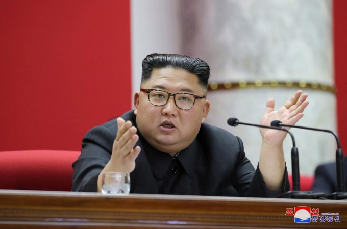 Nhà lãnh đạo Triều Tiên Kim Jong-un. Ảnh: KNCA
