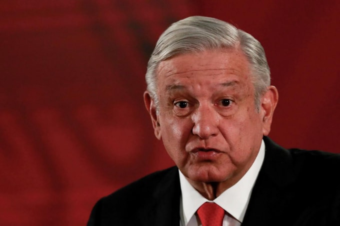 Tổng thống Mexico Andres Manuel Lopez Obrador. Ảnh: Reuters