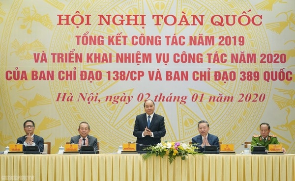 Thủ tướng Nguyễn Xuân Phúc phát biểu tại hội nghị. Ảnh: VGP