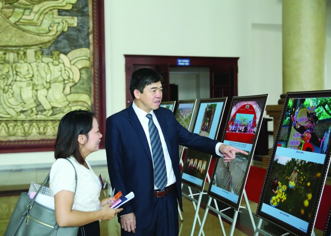 Nhà báo Hoàng Đình Hôm - Tổng Biên tập Báo Lạng Sơn, Chủ tịch Hội Nhà báo Lạng Sơn. (Ảnh: Sơn Hải)
