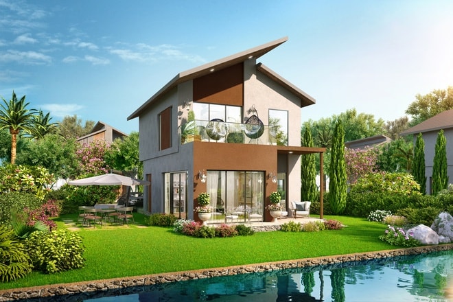 Mỗi căn biệt thự vườn sinh thái The Tropicana đều sở hữu một khu vườn bao quanh.