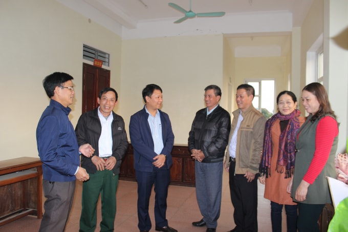Lãnh đạo huyện Can Lộc gặp số cán bộ tự nguyện xin nghỉ công tác