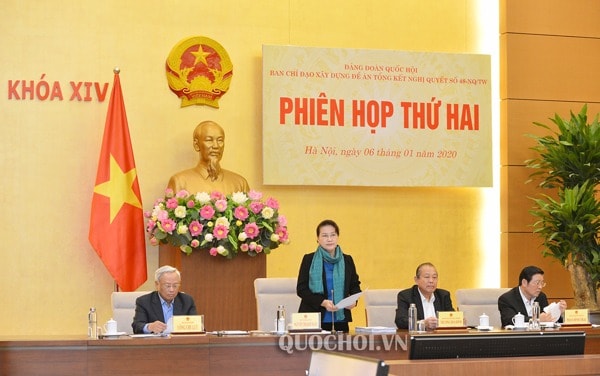 Chủ tịch Quốc hội Nguyễn Thị Kim Ngân chủ trì Phiên họp. Ảnh: quochoi.vn