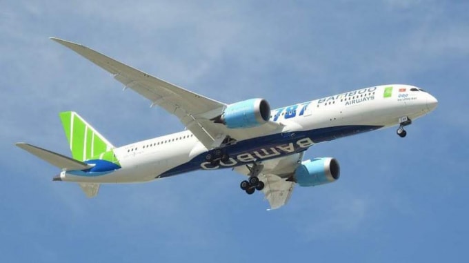 Máy bay Boeing 787-9 Dreamliner của Bamboo Airways.