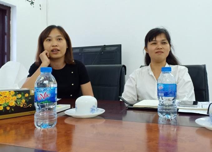 Bà Nguyễn Thị Mai, Trưởng phòng hành chính của Công ty Dược phẩm Trung ương I – Pharbaco chia sẻ với phóng viên.