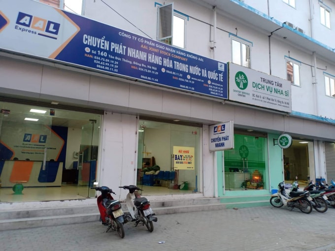 Đơn vị Chuyển phát nhanh AAL được Công ty Cổ phần Dược phẩm Trung Ương I cho thuê mặt đường Phan Văn Trị