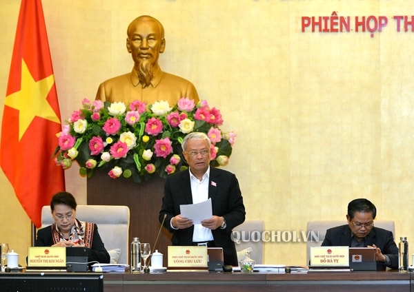 Phó Chủ tịch Quốc hội Uông Chu Lưu phát biểu ý kiến. Ảnh: quochoi.vn