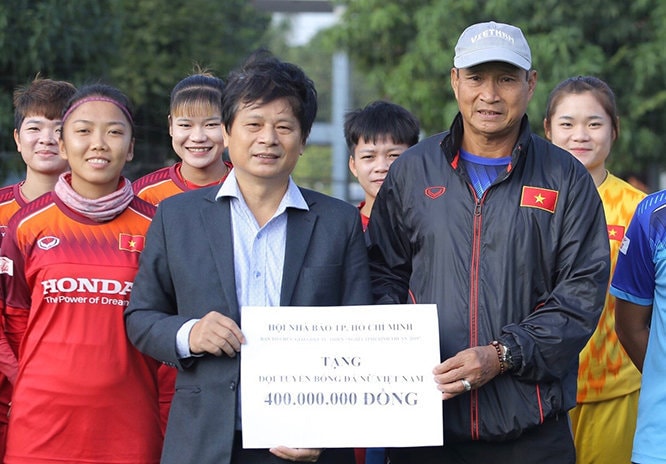 Đội tuyển bóng đá nữ Việt Nam đã có thành tích xuất sắc tại Seagames 30 vừa qua. Ảnh: Ngô Nhung