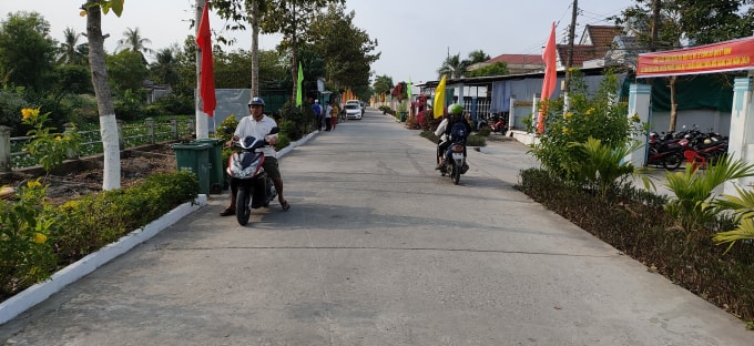 Diện mạo nông thôn xã Vĩnh Phú Đông ngày càng khởi sắc, đổi mới.