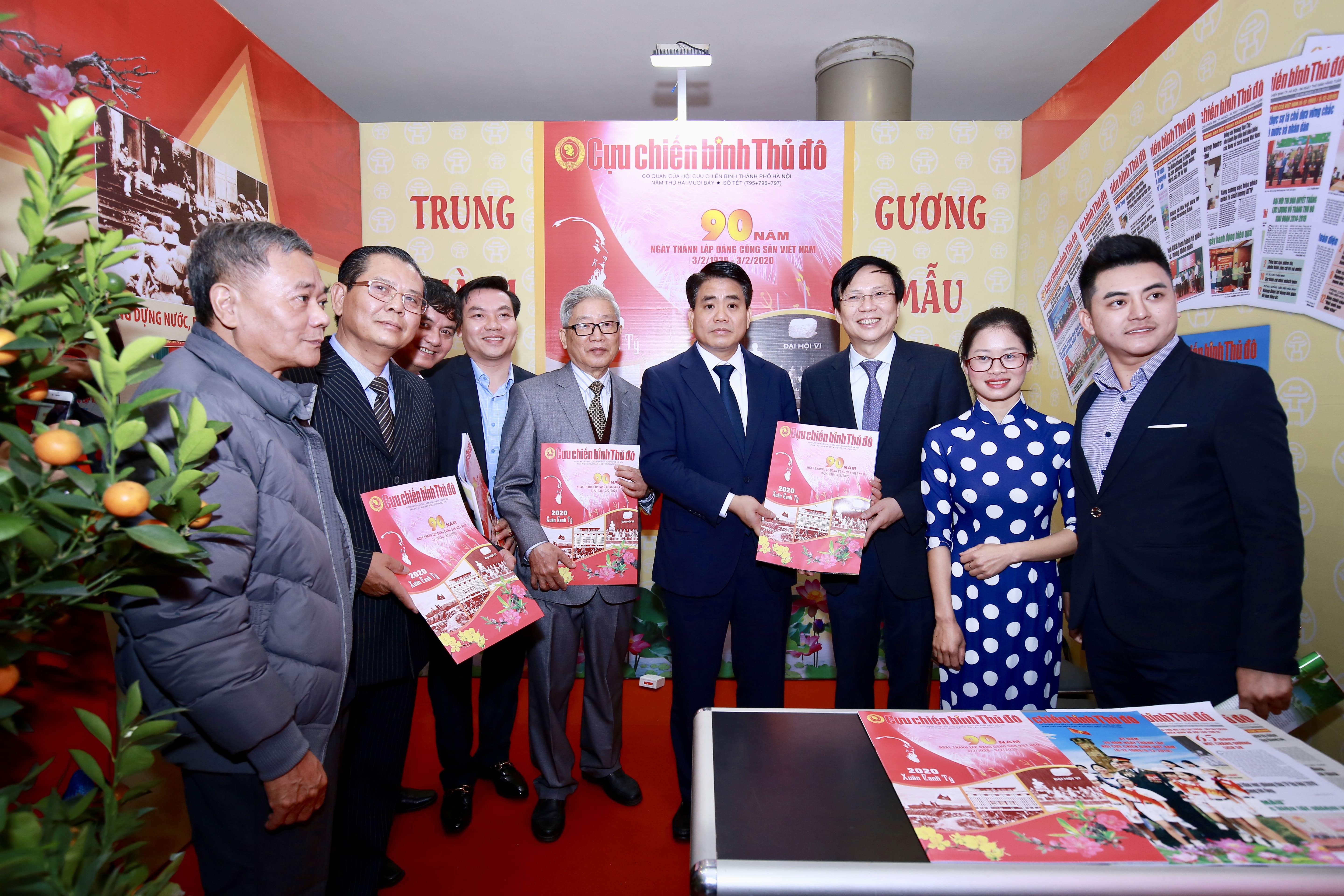 Gian trưng bày báo Cựu Chiến binh Thủ đô.