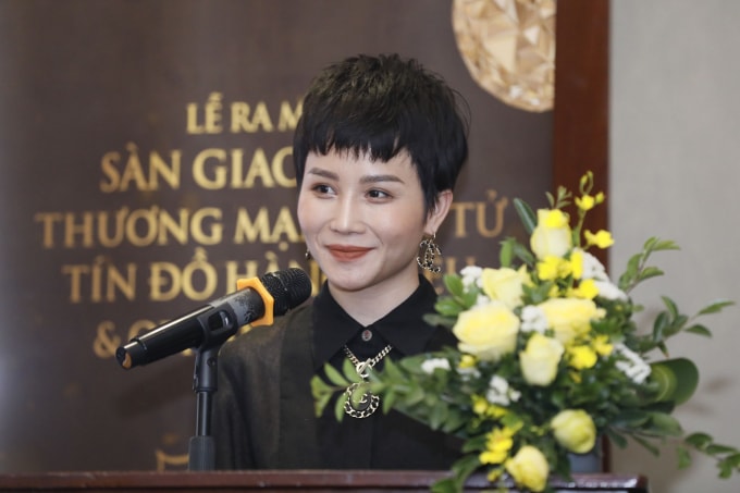 Bà Hoàng Song Hà, Giám đốc Công ty cổ phần thương mại và truyền thông quảng cáo Pacific. Ảnh: V.H