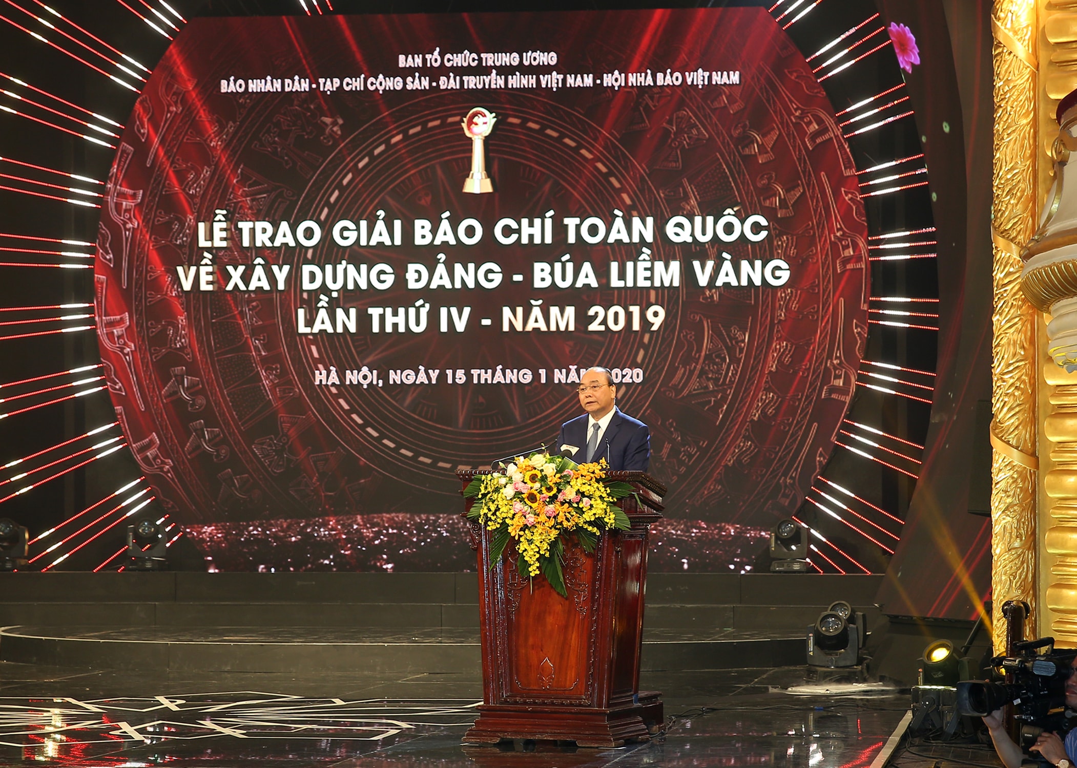 Thủ tướng Chính phủ Nguyễn Xuân Phúc phát biểu tại buổi lễ. Ảnh: Sơn Hải