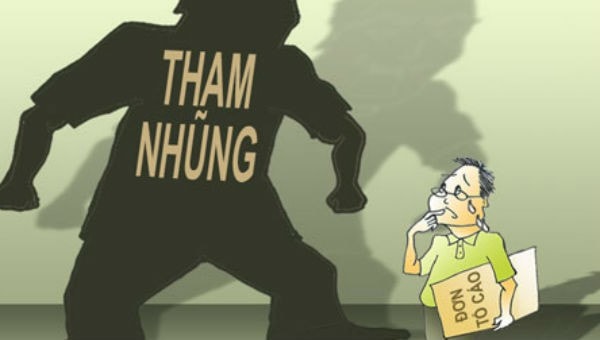 Tranh minh họa tố cáo tham nhũng