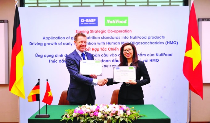 NutiFood ký kết hợp tác dinh dưỡng với Tập đoàn BASF - Cộng hòa Liên bang Đức.