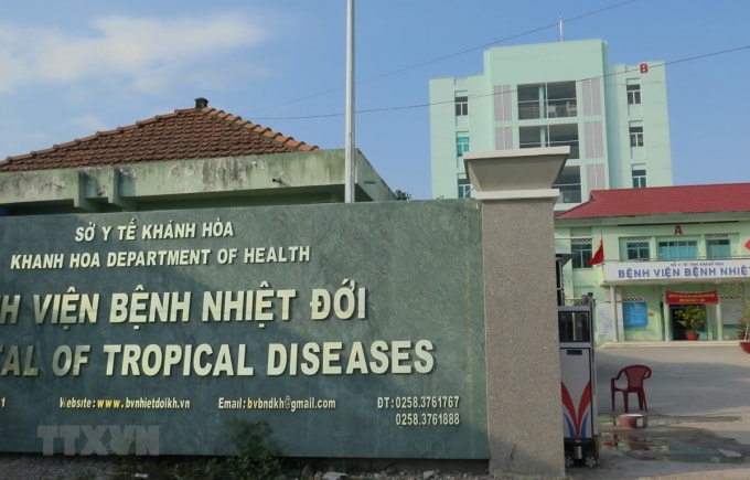 Bệnh nhân H. đang được điều trị cách ly tại Bệnh viện Nhiệt đới tỉnh Khánh Hòa. Ảnh TL.