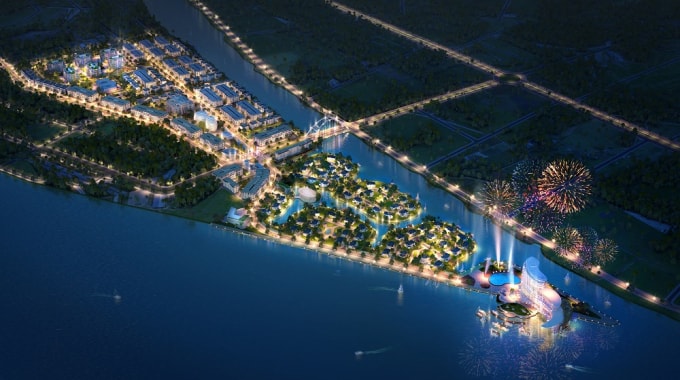 Phối cảnh dự án Khu đô thị Cồn Khương