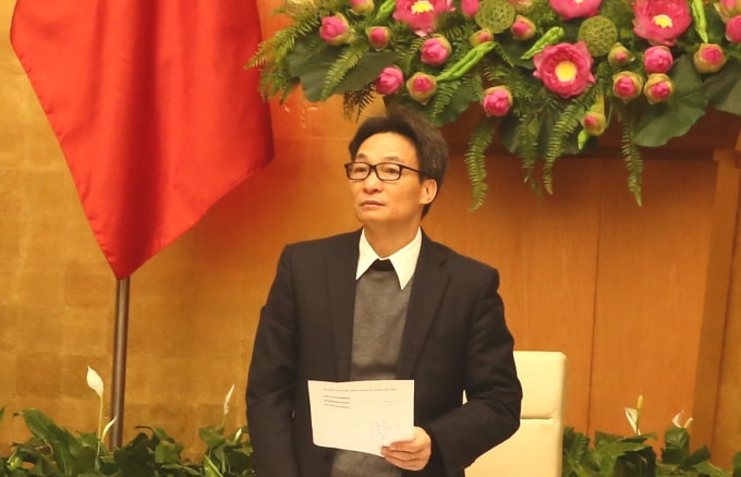 Phó Thủ tướng Vũ Đức Đam yêu cầu chúng ta phải vào cuộc quyết liệt nhưng cũng phải bình tĩnh. Ảnh: Trần Mạnh