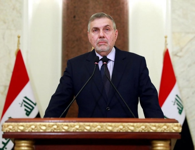 Tân Thủ tướng Iraq Mohammed Tawfiq Allawi phát biểu trên truyền hình hôm 1/2. Ảnh: Reuters.