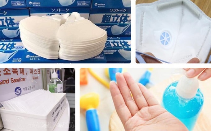 Đáp ứng khẩu trang, nước rửa tay đối với nhu cầu người dân, khách quốc tế và các hỗ trợ cần thiết khác trong phòng chống dịch.