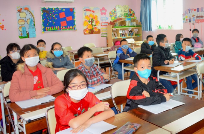 Học sinh sẽ được phát khẩu trang miễn phí
