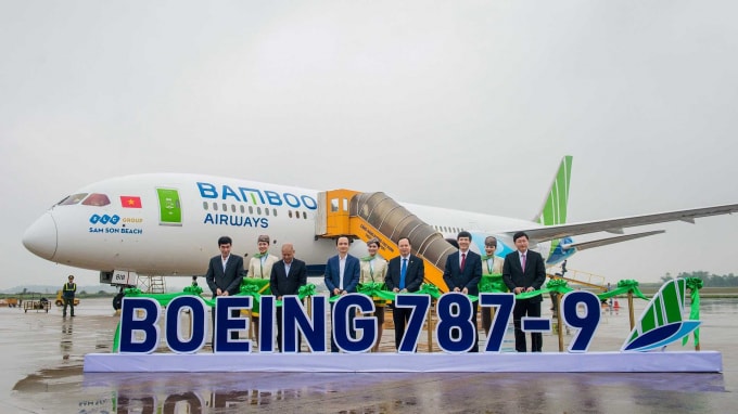 Cảng hàng không Thọ Xuân (Thanh Hóa) đã lần đầu tiên đón chuyến bay bằng máy bay thân rộng Boeing 787-9 Dreamliner mang tên Sam Son Beach trong trung tuần tháng 1/2020.