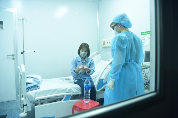 Bên trong khu cách ly của Bệnh viện nhiệt đới trung ương cơ sở hai nơi điều trị cho các bệnh nhân dương tính với nCoV tại Vĩnh Phúc. Ảnh TL.