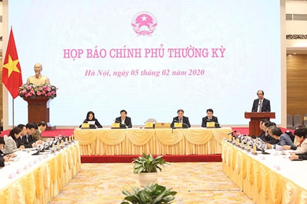 Bộ trưởng, Chủ nhiệm Văn phòng Chính phủ Mai Tiến Dũng chủ trì họp báo Chính phủ thường kỳ tháng 1/2020