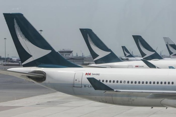 Cathay Pacific yêu cầu 27.000 nhân viên thay nhau nghỉ không lương 3 tuần. Ảnh: SCMP